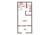 Studio floor plan at SunVilla Resort Apartments in Mesa, AZ